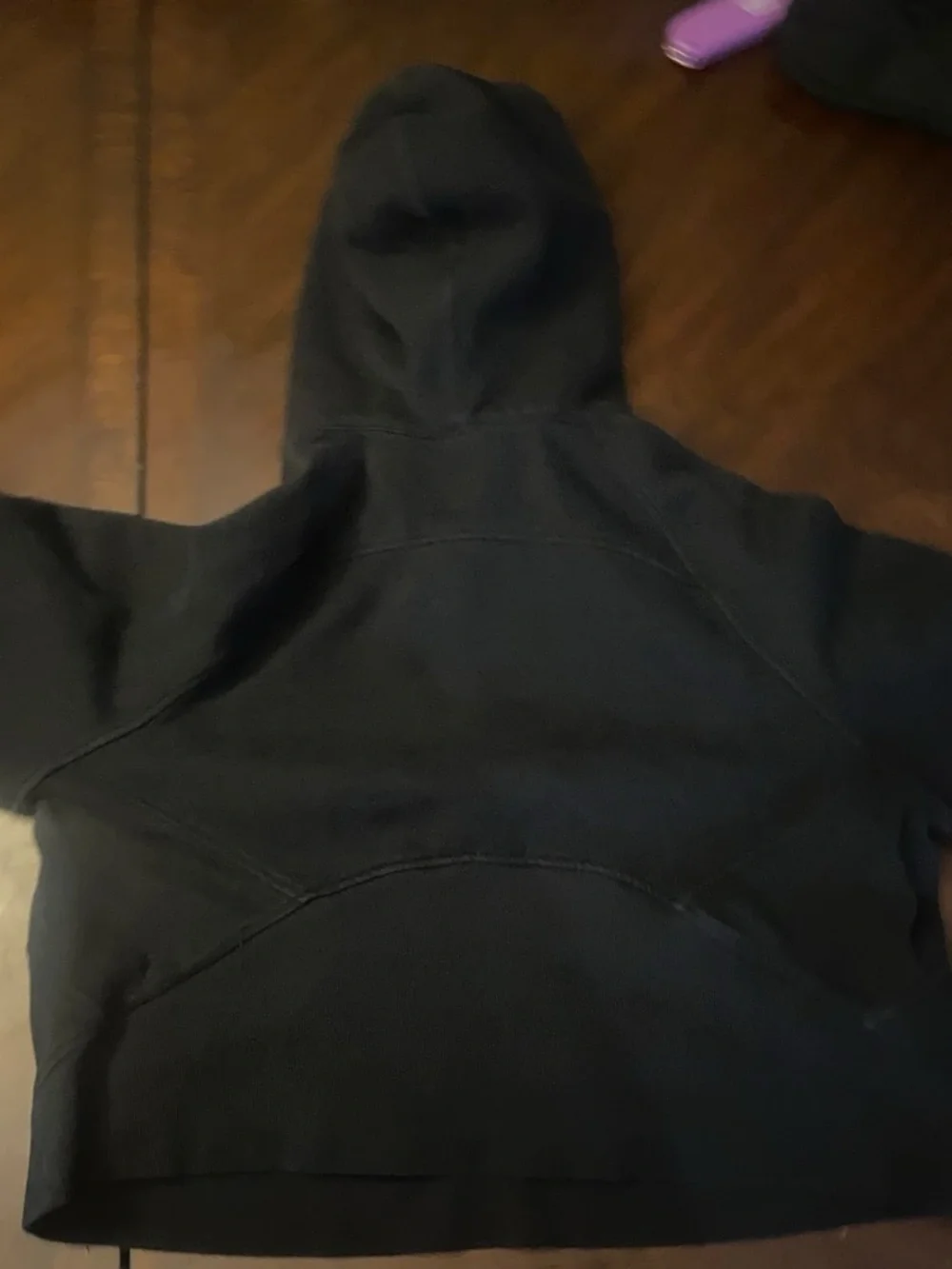 Women’sBlack Half-Zip Hoodie Sweater